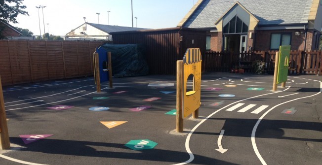 School Playground Panels in Aston