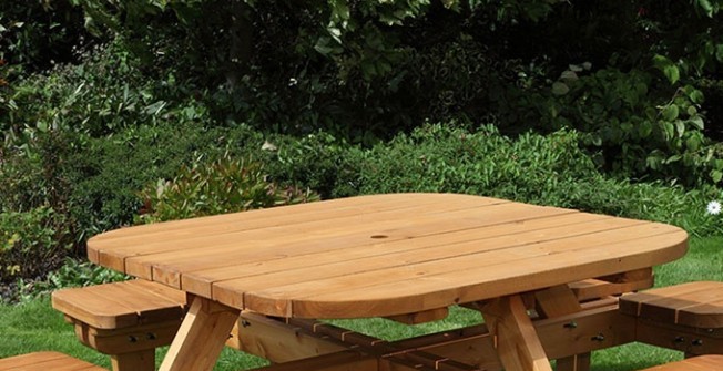 Play Area Picnic Benches in Argoed